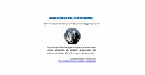 ANALISTA DE FACTOR HUMANO