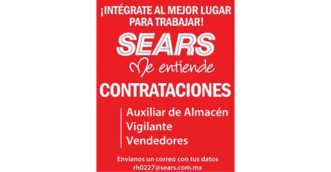 empleos de probadores en Sears