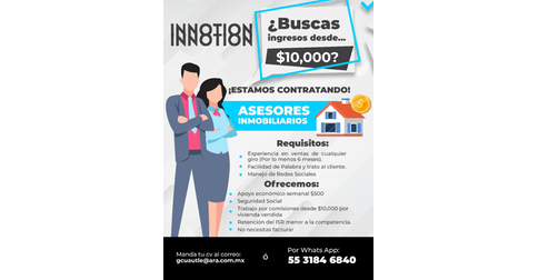 empleos de asesor de ventas para comercializacion de vivienda en CASAS ARA